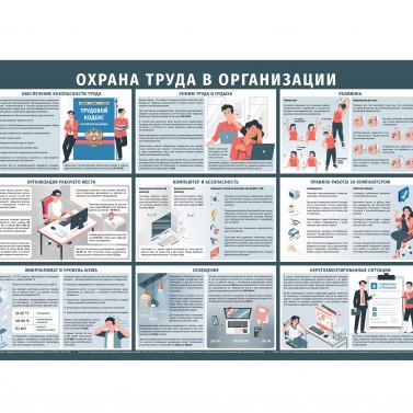 Информационный стенд "Охрана труда в организации"